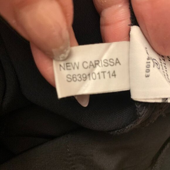 Diane Von Furstenberg New Carissa Straight Leg Cropped Trouser Size 0 Black - Picture 11 of 11